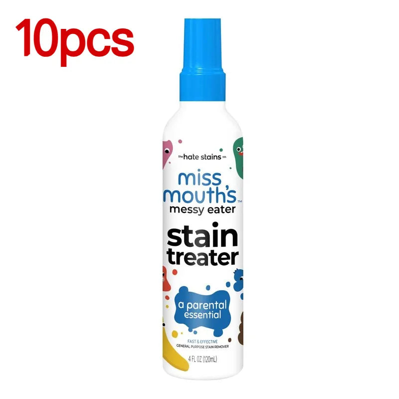 Fabric Stain Remover Spray Dust Bleached Decontamination Treater Spray Effective Yellow Stains Removal for Laundry and Shoes