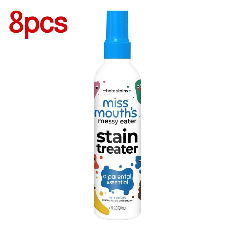 Fabric Stain Remover Spray Dust Bleached Decontamination Treater Spray Effective Yellow Stains Removal for Laundry and Shoes