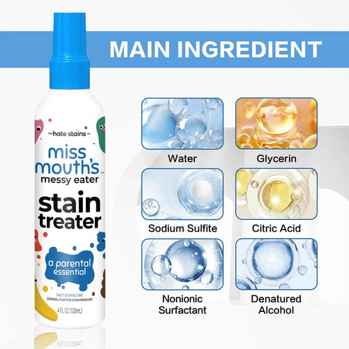 Fabric Stain Remover Spray Dust Bleached Decontamination Treater Spray Effective Yellow Stains Removal for Laundry and Shoes