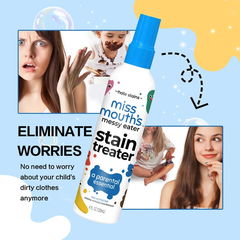 Fabric Stain Remover Spray Dust Bleached Decontamination Treater Spray Effective Yellow Stains Removal for Laundry and Shoes