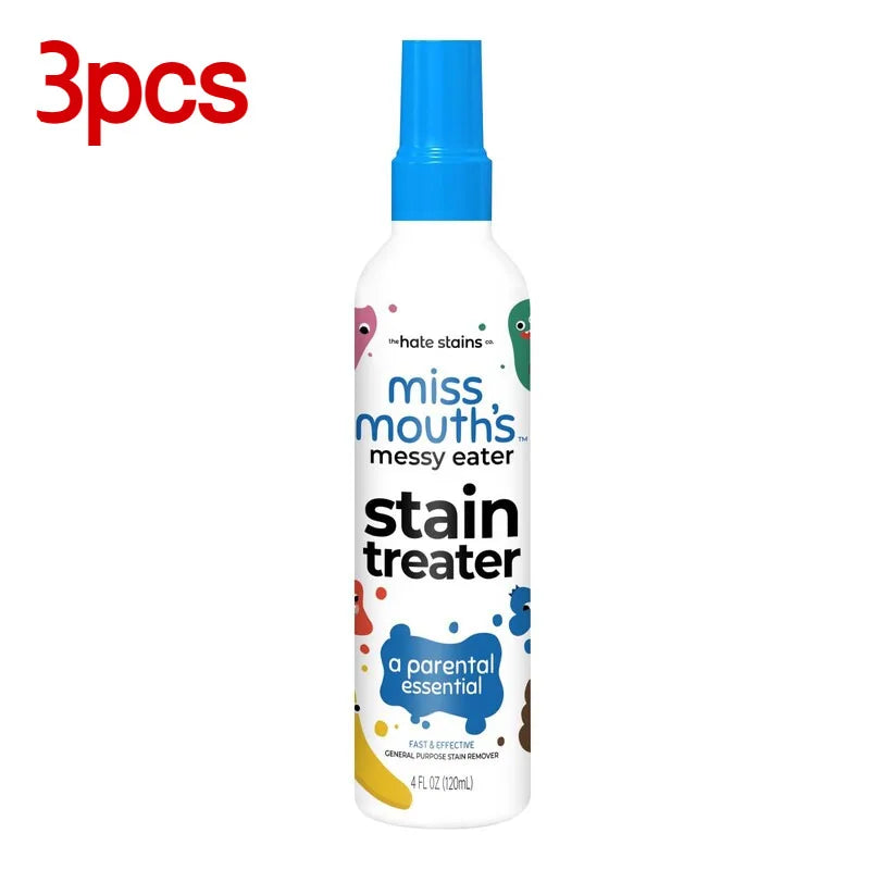 Fabric Stain Remover Spray Dust Bleached Decontamination Treater Spray Effective Yellow Stains Removal for Laundry and Shoes