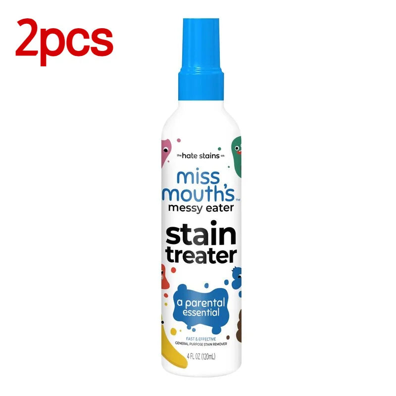 Fabric Stain Remover Spray Dust Bleached Decontamination Treater Spray Effective Yellow Stains Removal for Laundry and Shoes